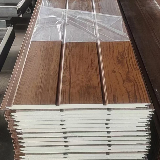 Easy Installation Exterior Wall Sandwich Panel Calcium Silicate Sandwich Panel Fire Rated Metal Carved Sandwich Panels