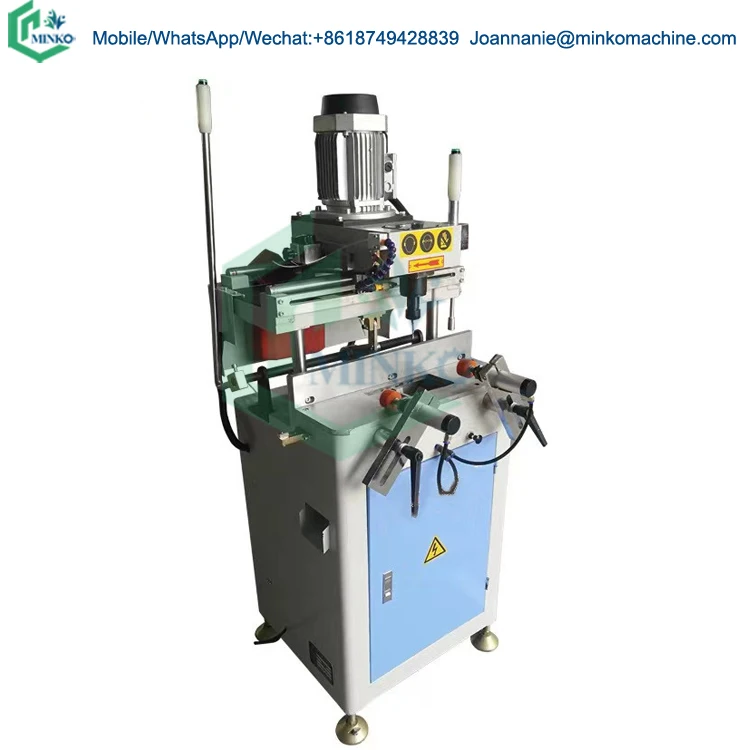 Double head copying router for aluminum profile window door lock hole making machine cnc milling copying router