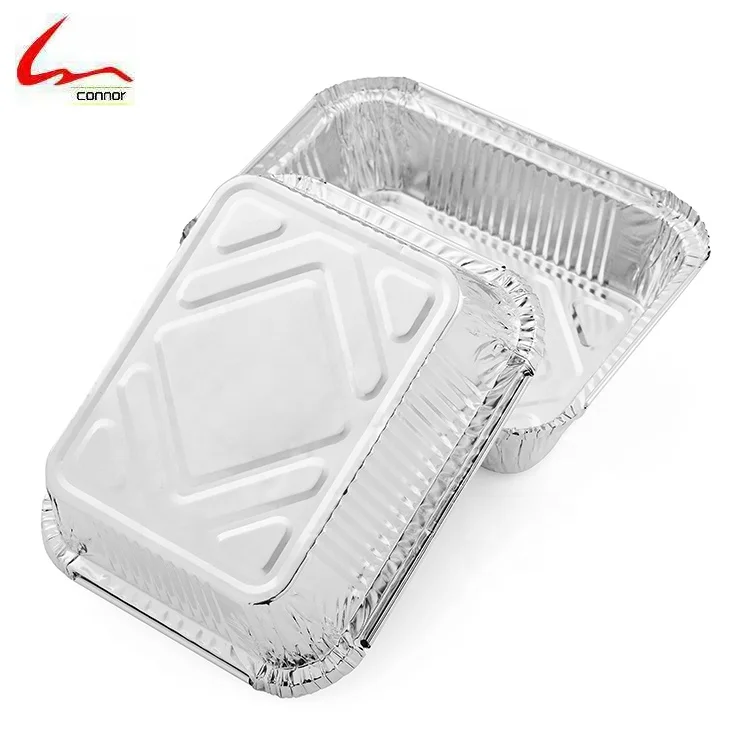 Reusable and Disposable Foil Pans with Board Lids Oven & Freezer Safe 50 Piece Set