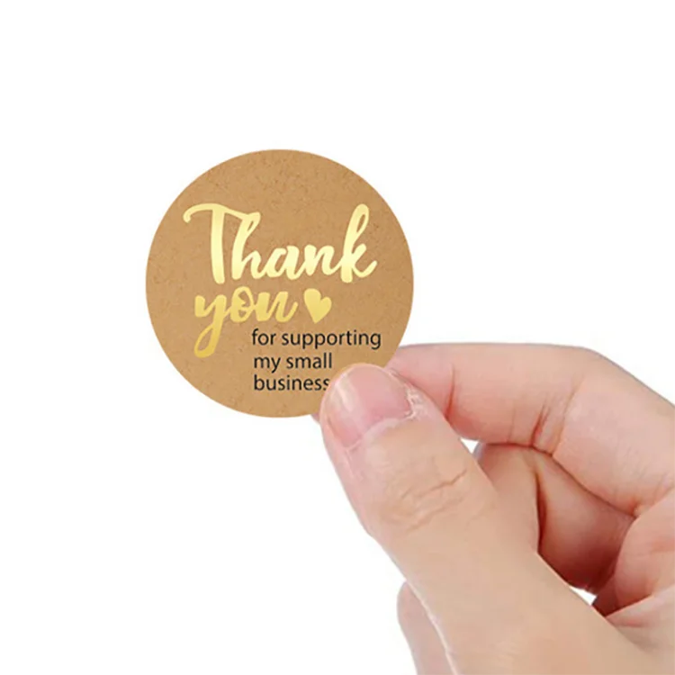 Factory Price Logo Printing Personalized Thank You Labels Stamp Stickers for Your Small Business Shopping Orders