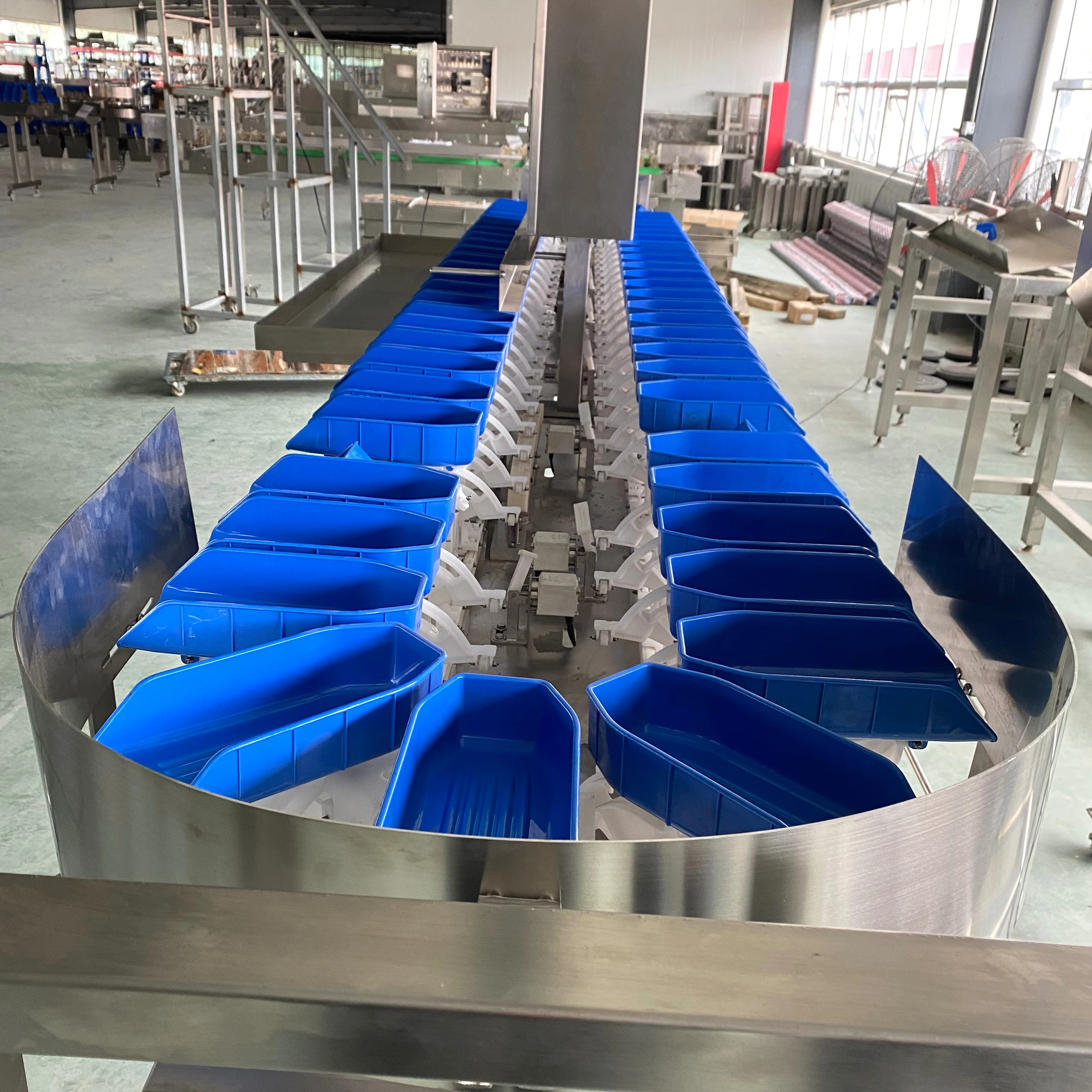 Hot sale chicken legs turntable weight grading machine/sorting machine