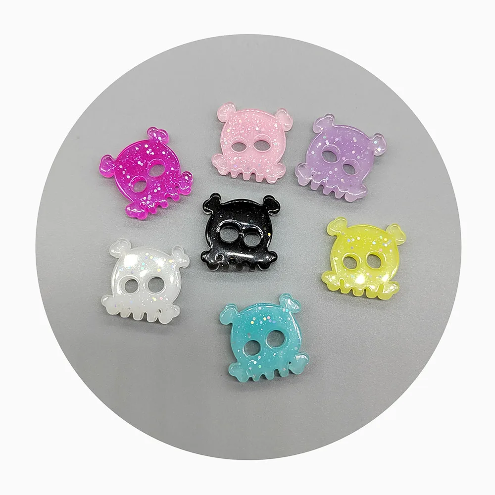 Resin Cartoon Bowknot Ghost Flatback Cabochon Figurines Appliques Home Decor Crafts DIY Halloween Scrapbook