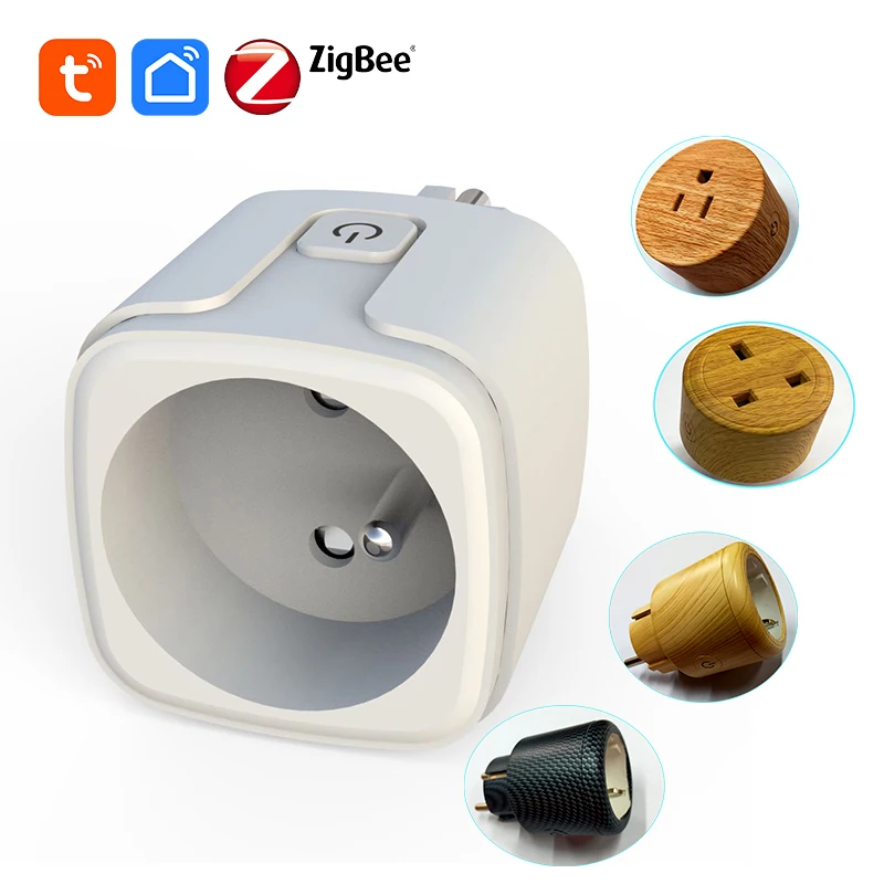 Tooya BSD3F France tuya zigbee mesh with energy monitor 20a 16a for esp series modules tasmota firmware flash custom smart plug