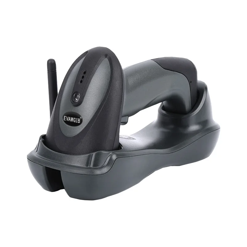 EVAWGIB High Capacity 2D Handheld Wireless Barcode Scanner with Charging Base USB Interface Bar Code Reader