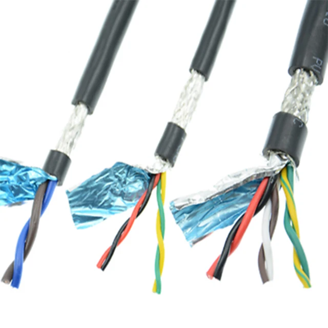 2core Copper Wire Signal Control Cable Electric Power Cable Pvc Insulated Shielded Twisted Pair Cable