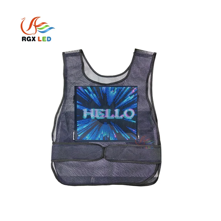 RGX New advertising led screen 27*27cm wearable moving dynamic led screen display