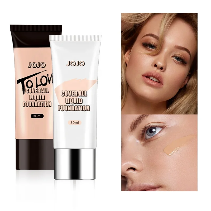 OEM изготовленный на заказ логотип 15 оттенков кисточка для жидкого тонального крема долговечностью Водонепроницаемый уход за кожей лица тональный крем