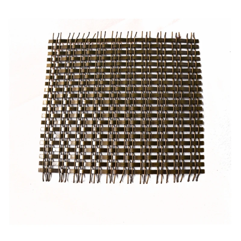 Designer Decorative Antique Brass Plated Wire Mesh Sheets for Cabinets Door/Brass Flat Single Crimp Decorative Wire Mesh Grilles