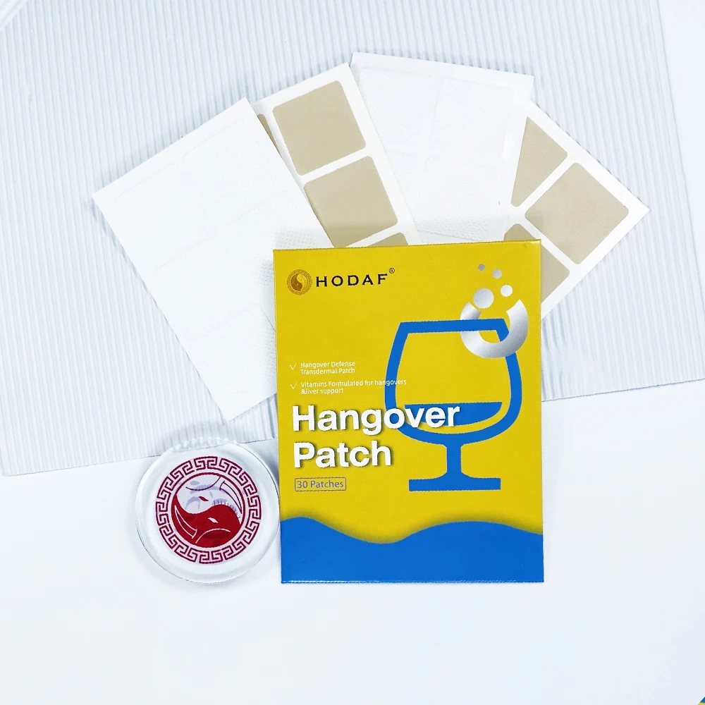 Private Label Vitamin Hangover Patch Clear Hangover Relief Patch Skin Transdermal Hangover Patch