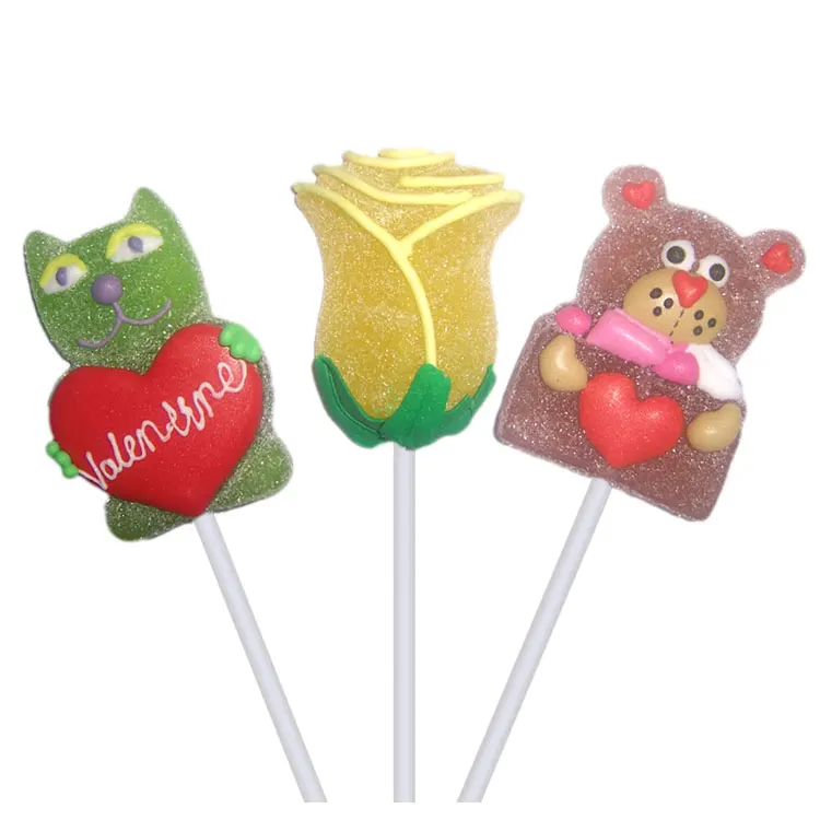 Christmas fruit flavor jelly Pop  lollipop Candy supplier