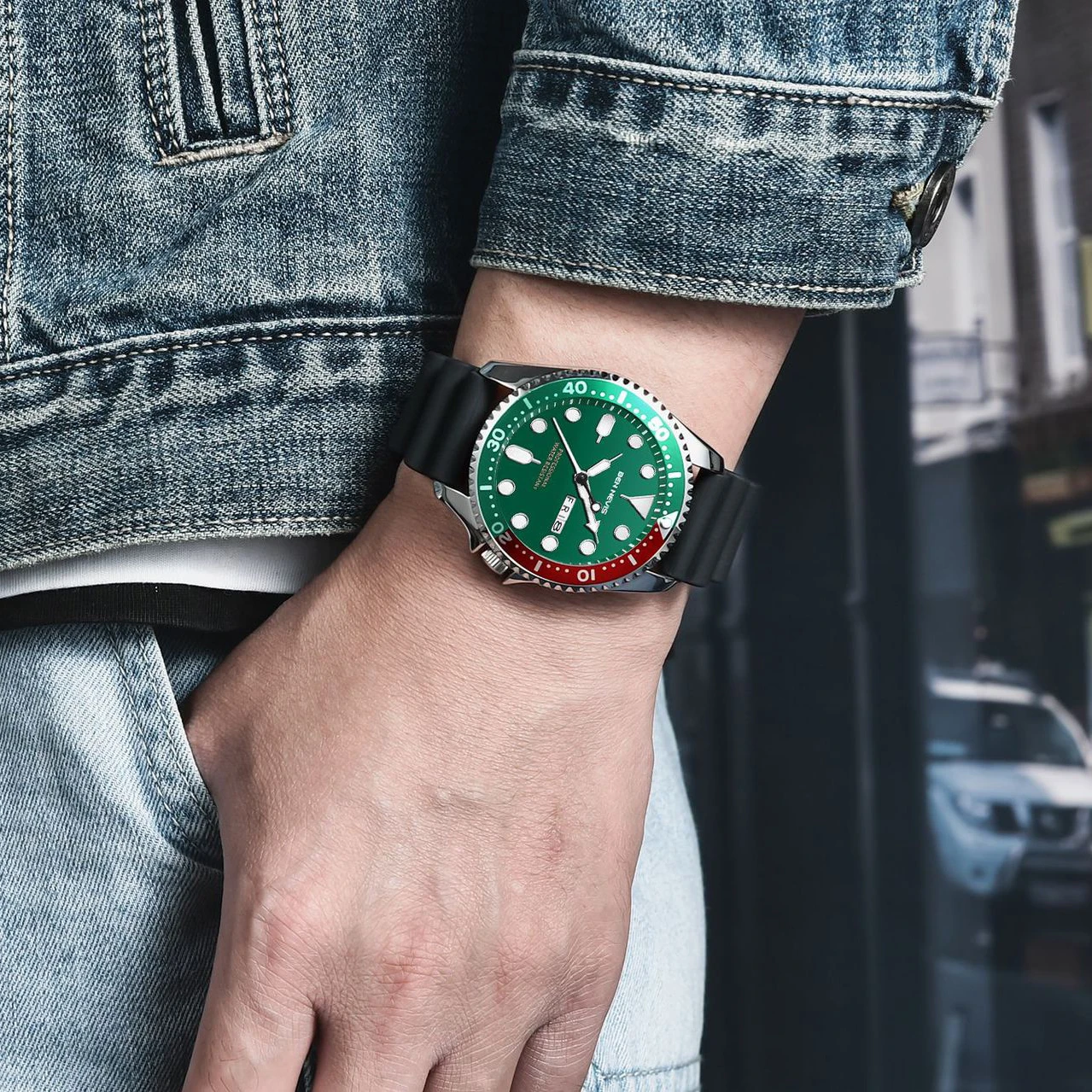 2023 New Arrival Silicone Quartz Analo Wristwatch 3ATM Waterproof Male Hand Clock Relogio Masculino Sports Men Watches