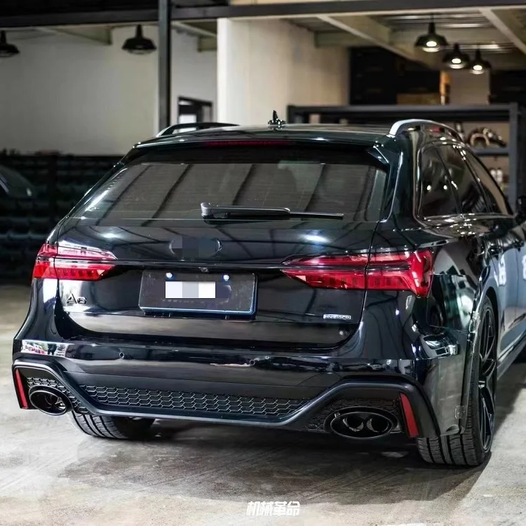 A6 S6 facelift RS6 Комплект кузова автомобильный бампер Avant allroad 2019- 2021 передний с решеткой и задним бампером для Audi