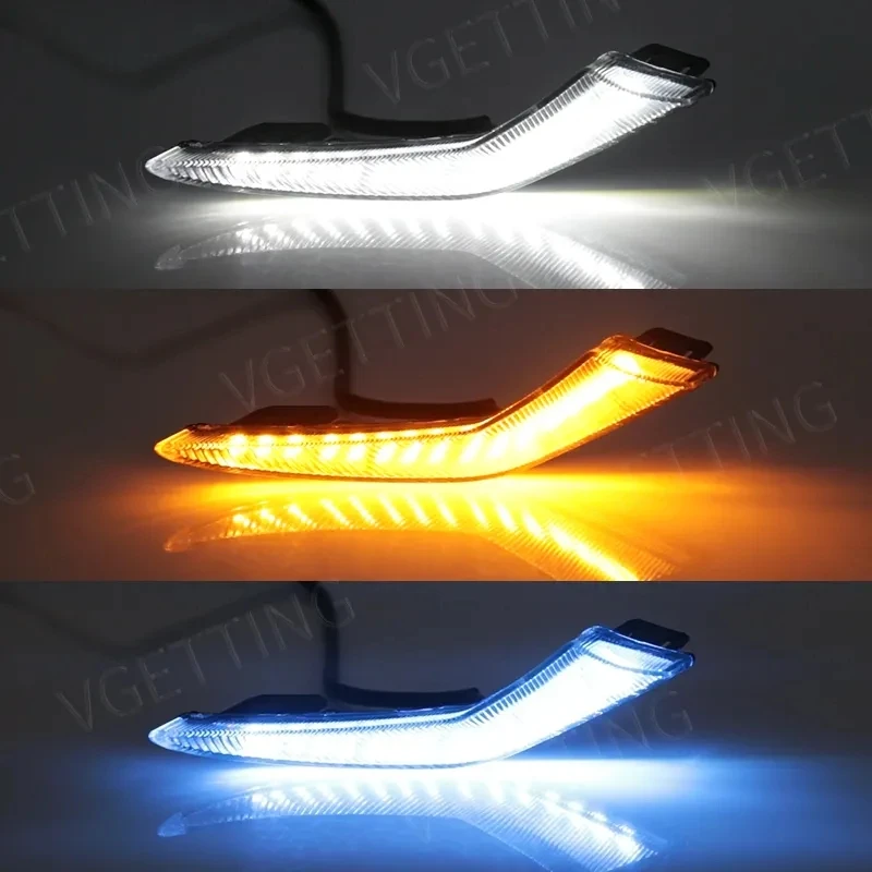 Led Daytime Running Light For Toyota Corolla Hybrid Levin 2019 2020 2021 2022 Tricolor Auto Driving Fog Lamps Daylights Parts