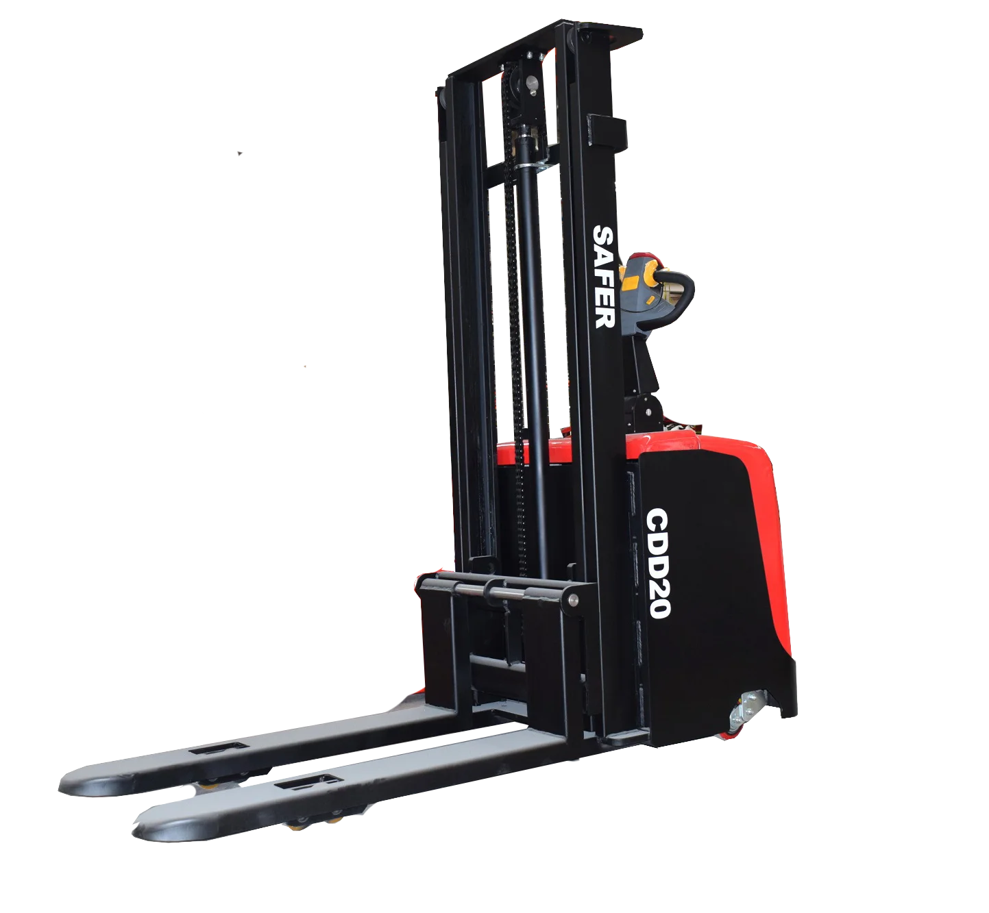 High Performance Electric Pallet Stacker Truck 1ton 1.2ton 1.5ton 2ton Semi Electric Reach Stacker For Sale