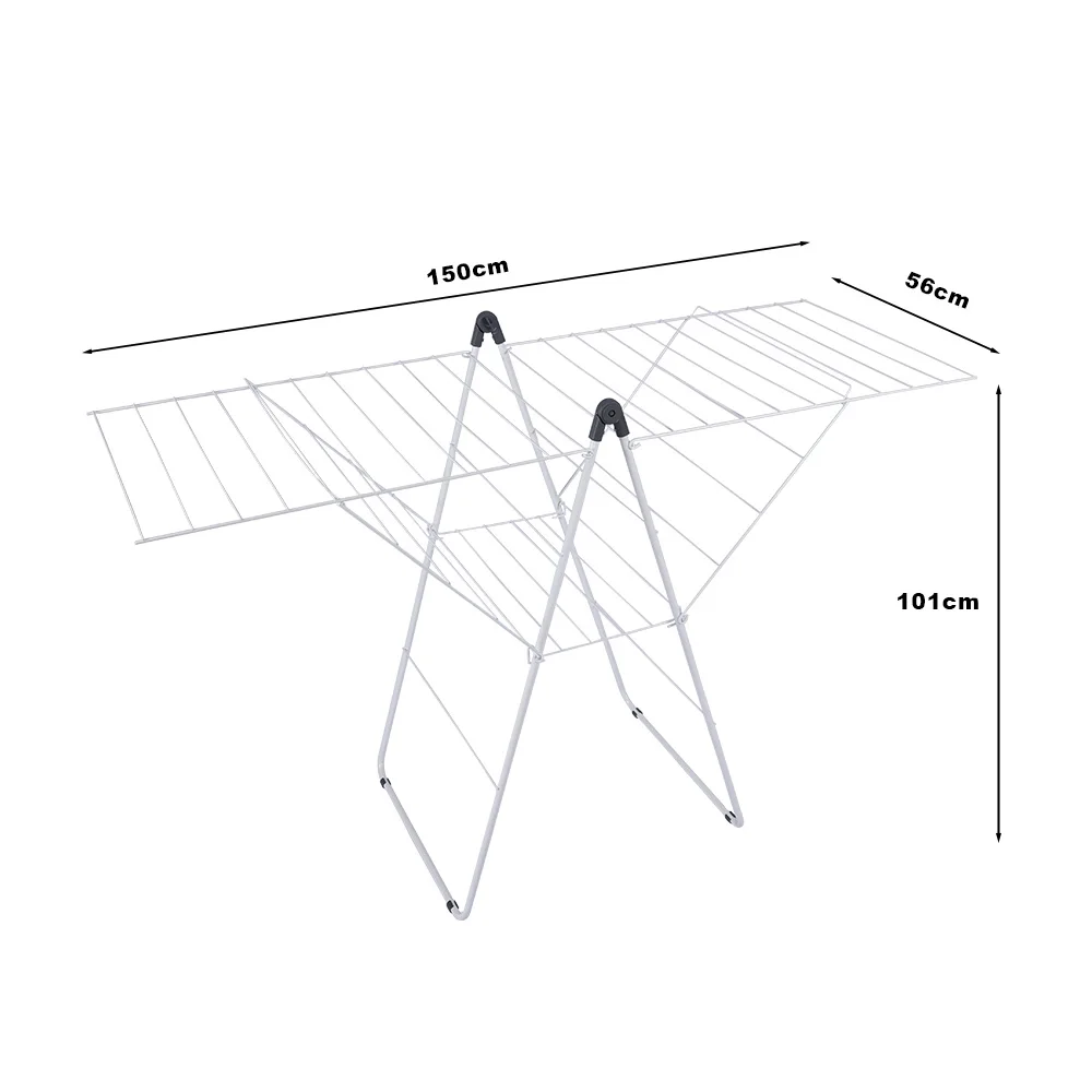 Factory Direct Winged Airer Folding Laundry Clothes Dryer Protabl Foldable Laundry Drying Rack For Air Drying Clothing