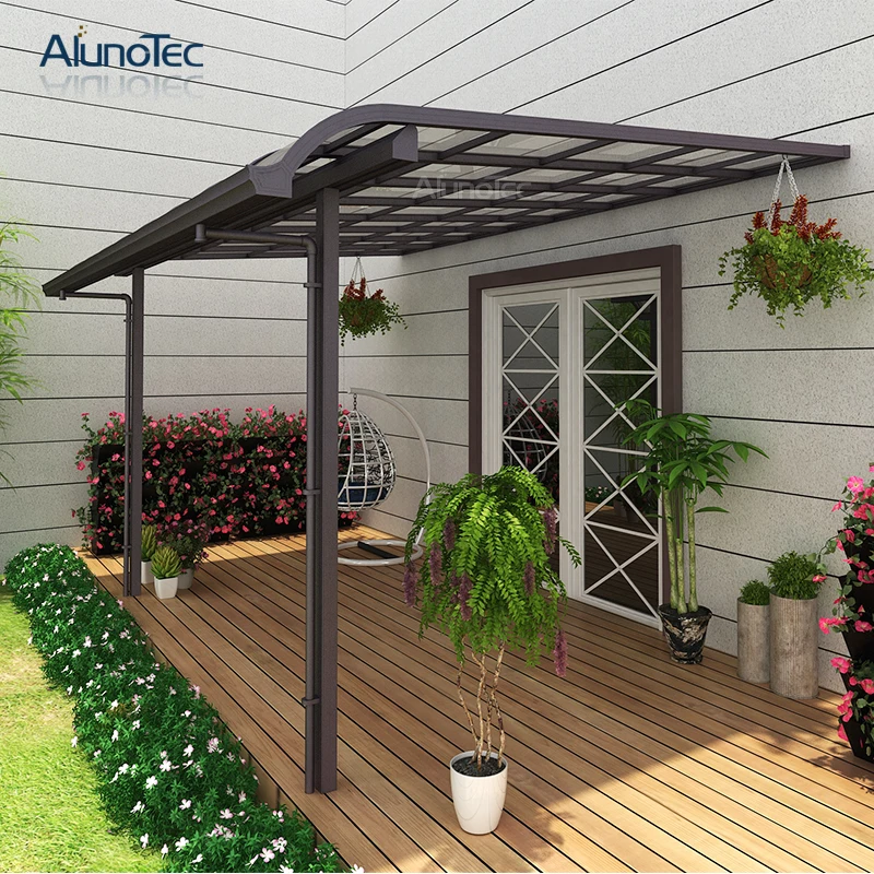  Patio Cover Polycarbonate Garden Shade Awnings Roof Balcony Aluminum Outdoor