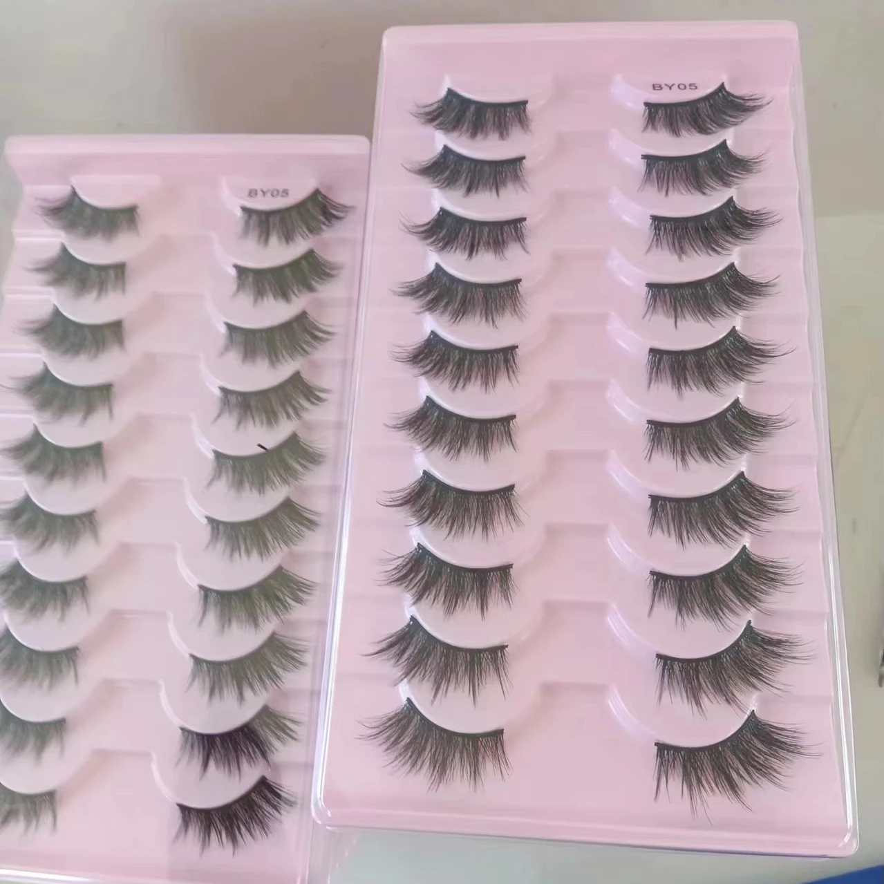 Half Lashes Natural Soft False Cat Eye Eyelashes Long Wispy 3D faux Mink Lashes Makeup half lash Extension