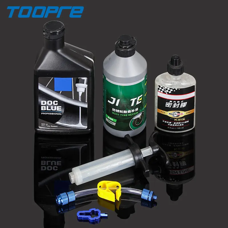 Toopre reusable bicycle tire repair syringe mountain bike road bike tire repair fluid injection tools bike tire repair tools