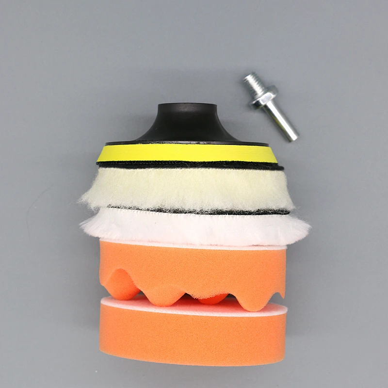 Car Buffers and Polishers Kit for Drill, 14Pcs Drill Polishing Wheel Foam Ball Buffing Pads Sponge Ball for Automotive Car Wheel