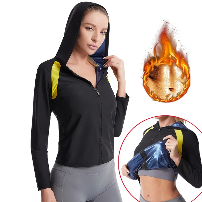 Premium Women s Sauna Suit for Weight Loss Workout Wholesale Hoodies Sweat Suit Set for Fitness Enthusiasts