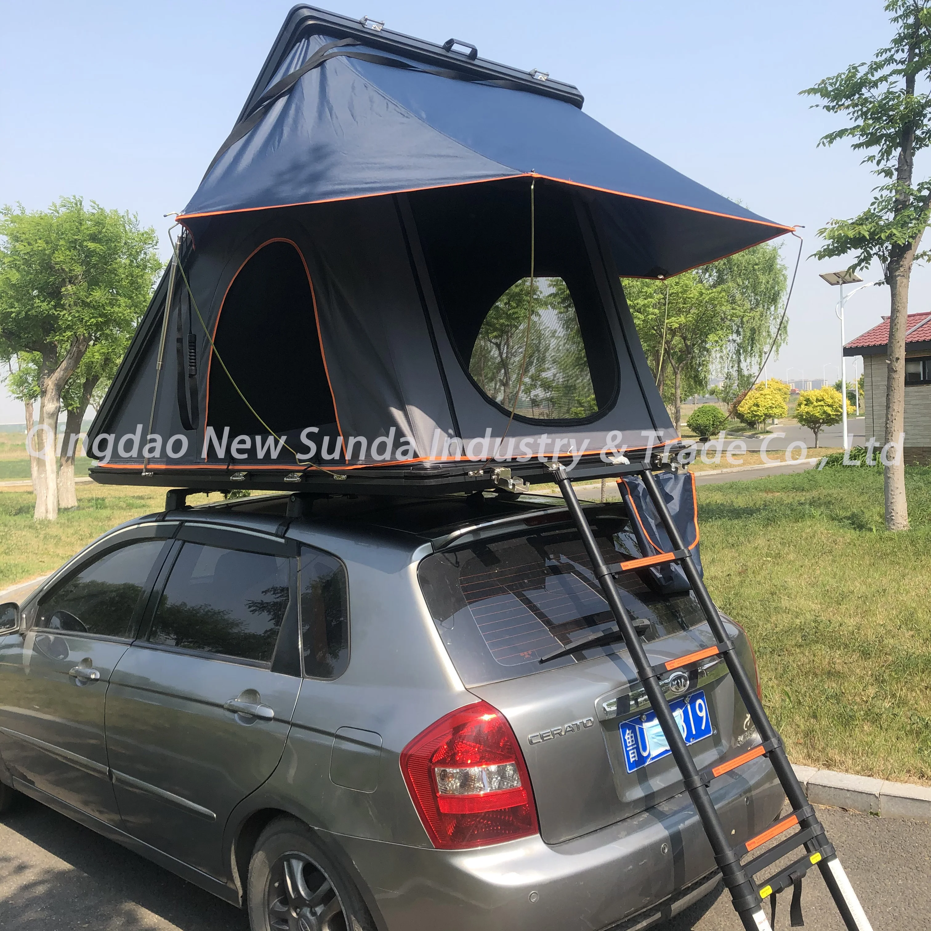 Camping Tent Outdoor Waterproof Travel Customized Item 280g cotton canvas Fabric Hiking Car Rooftop Tent