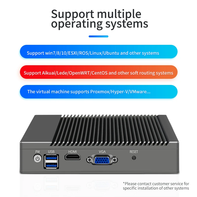 Guanfeng 2021 J3160 Mini PC with 4*I211 LAN ports