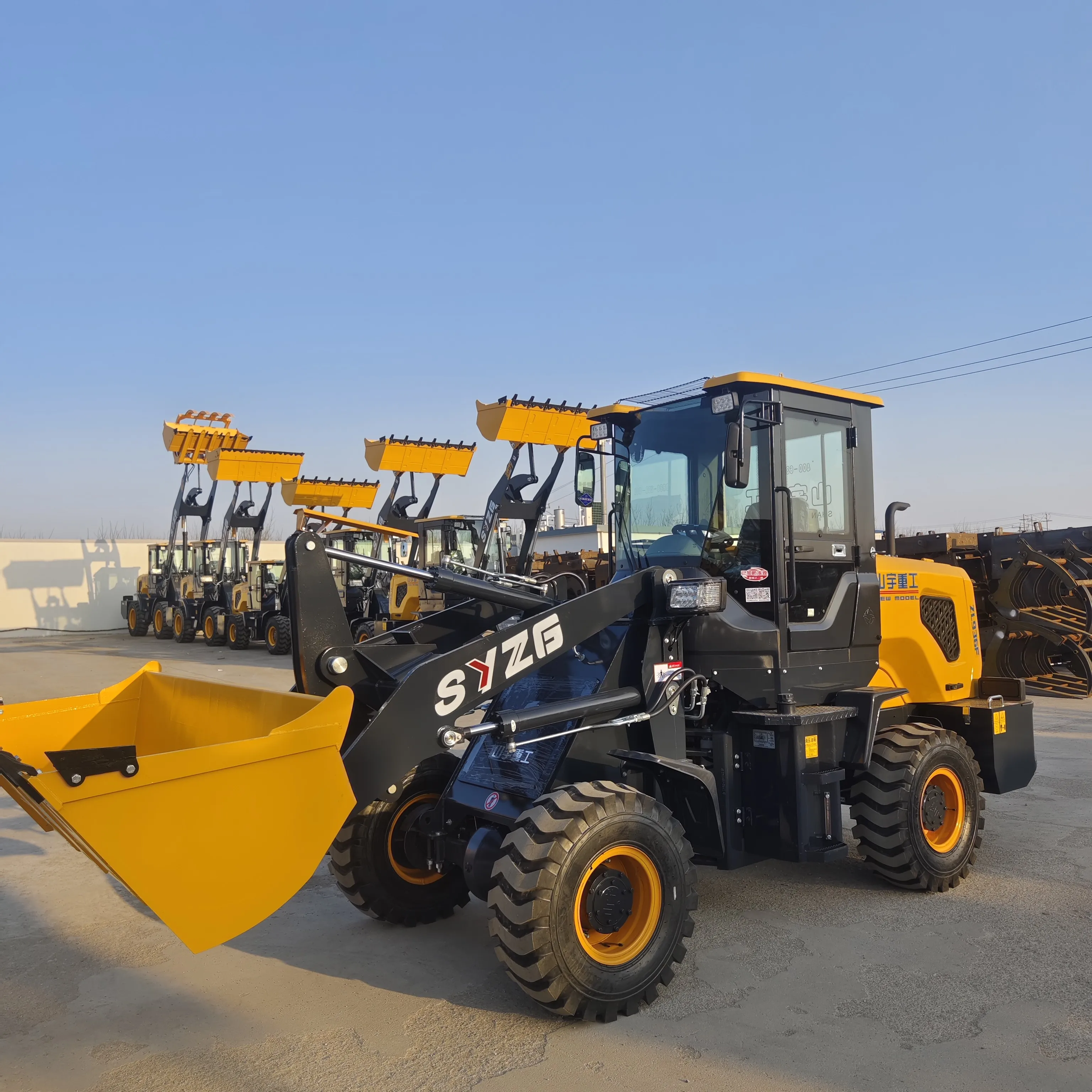 Kubota новая строительная машина тяжелое оборудование 3-тонный колесный погрузчик SY