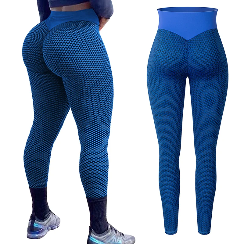360g Mesh Leggings Active Wear Honeycomb Butt Scrunch Leggings Booty Yoga Pants TikTok Butt Lifting Leggings
