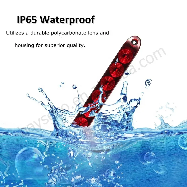 1*pcs HST-20410 16' inch 11 LED for Park Stop Turn signals Tail Brake warning Light DOT lamp Red Trailer Truck Light Bar