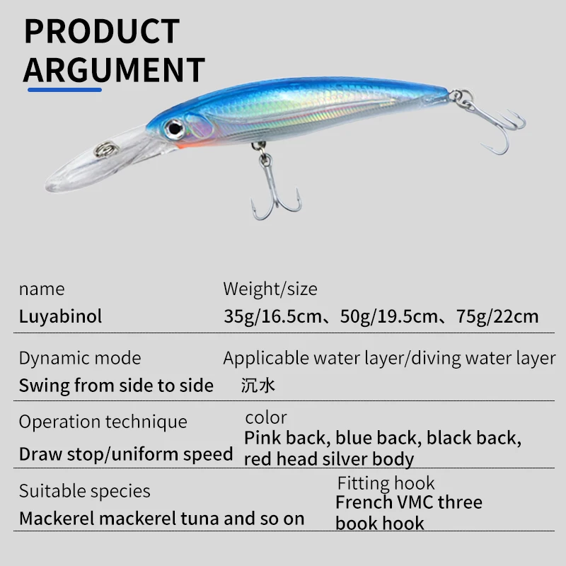 Mino Sea Fishing Boat Fishing Mackerel Mackerel  Bait Sea Wolf Bait South Oil Green Needle Tuna Road Subbait