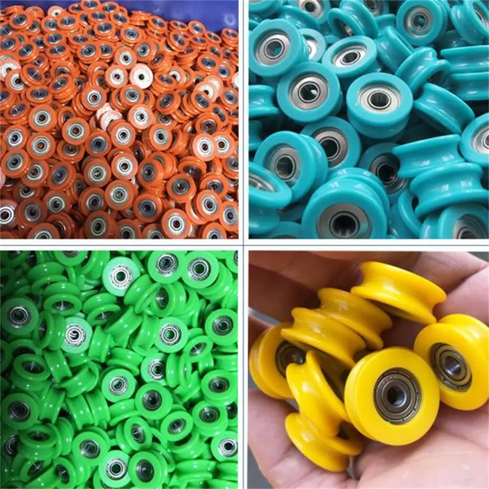 Factory Price V Groove Plastic Roller Bearing Nylon Bearing Wheel Roller
