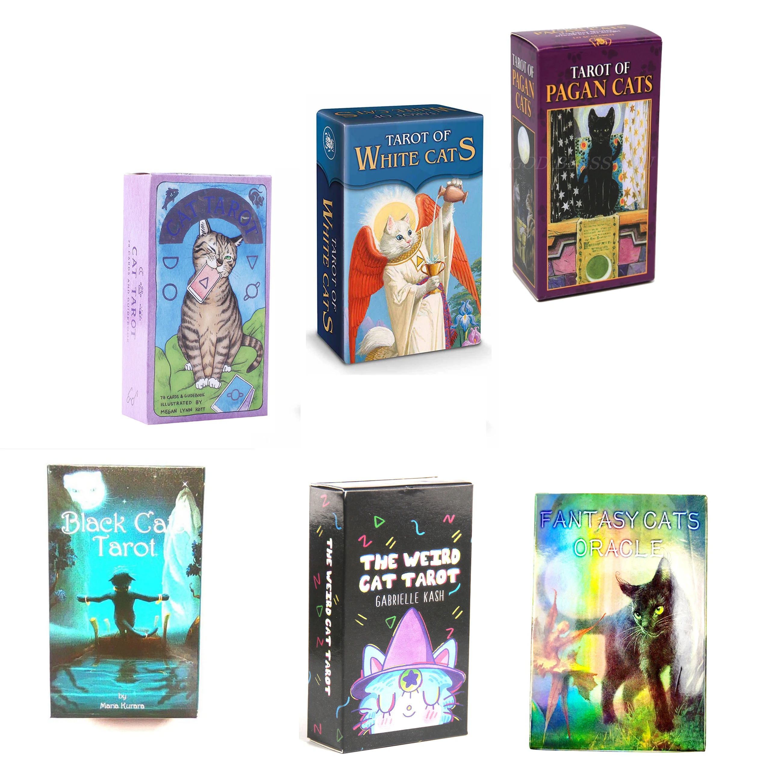 Карты Таро с кошкой, волшебный Полный английский читать судьбу, настольная игра, семейный подарок на день рождения