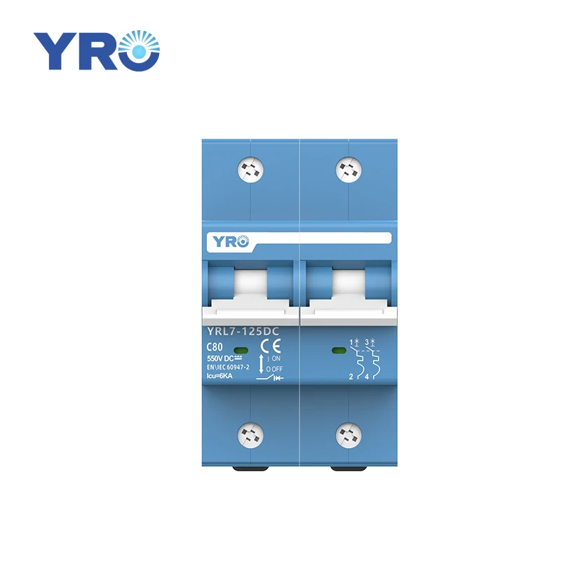 YRL7-125DC выключатель 2P миниатюрный MCB 125A для PV солнечной панели батареи мини-выключатель системы