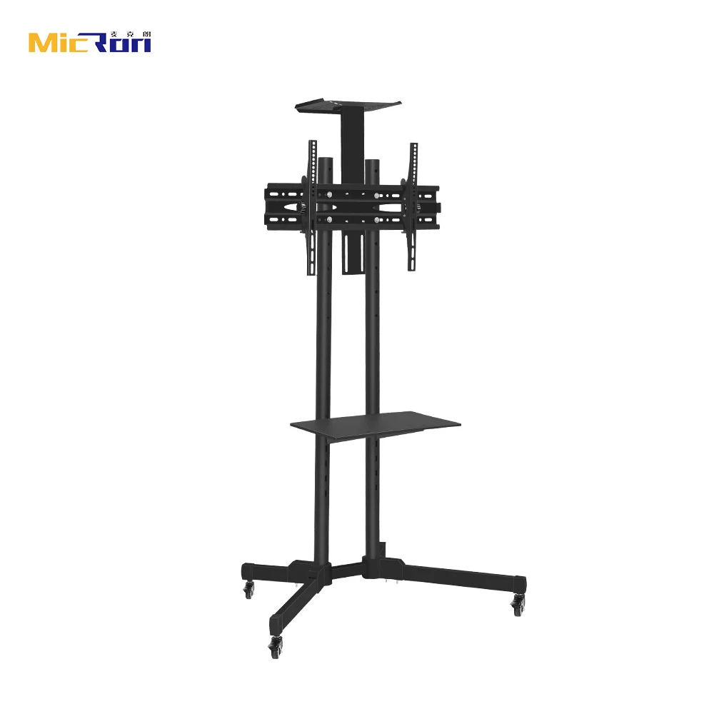 Mobile TV Cart TV Stand with Wheels for 50 to 80 Inch LCD LED OLED Plasma Flat Panel Screens