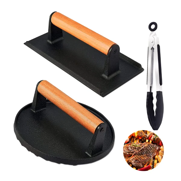 Изготовленный на заказ чугунный пресс для пирога с мясом беконом прямой завод