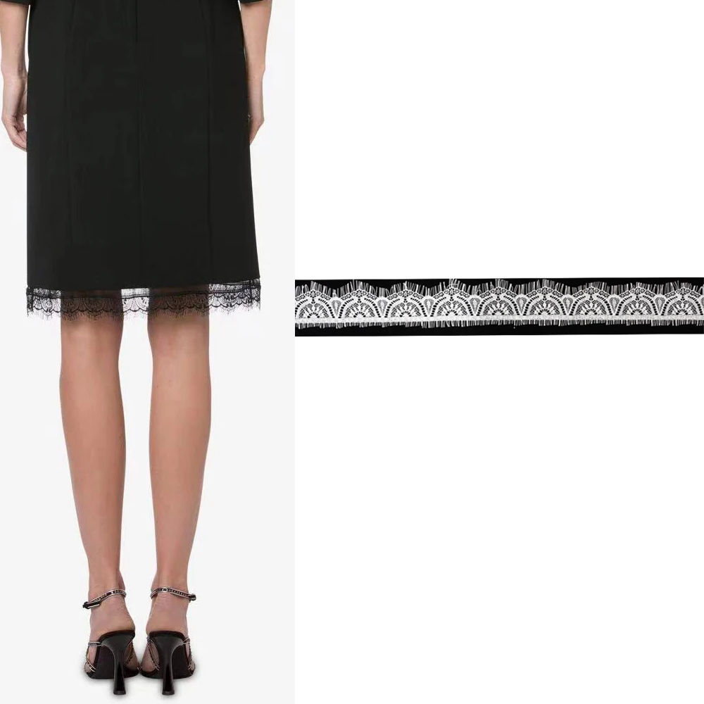 3M French Chantilly Lace Fabric Delicate Eyelash Lace Trim Tassel Fringe Lace Trimming For Women Dress Home Decor