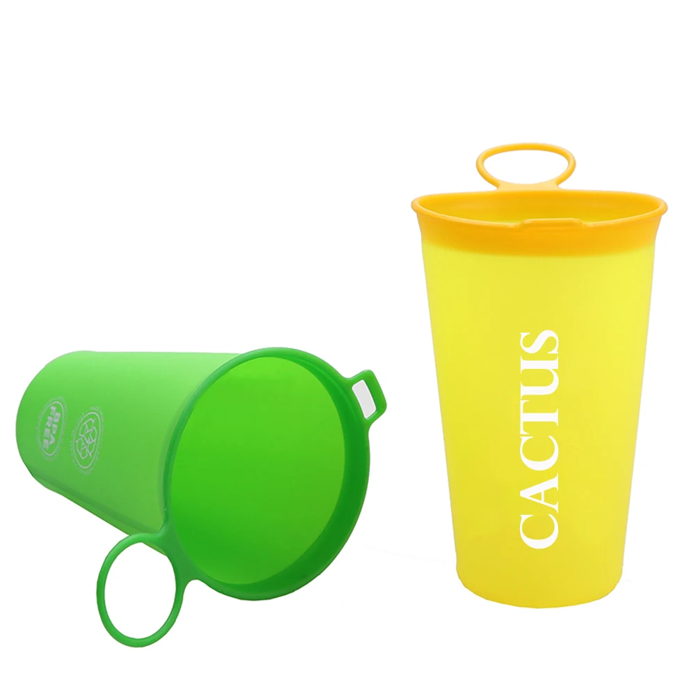 custom color and logo reusable Cross Country Running TPU 200ml/6.8oz Soft Water Cup For event Climbing Hiking TRAIL