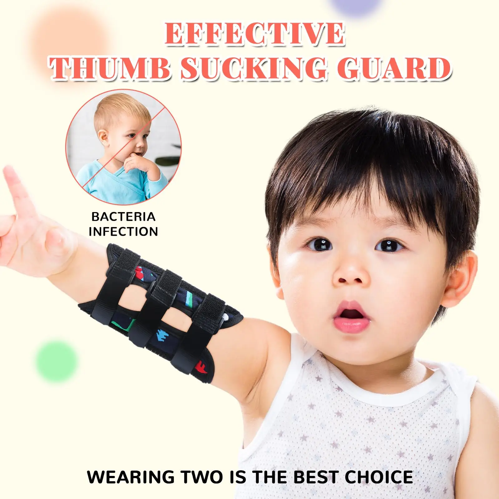 Treatment Dinosaur Finger Sucking Deterrent Guard Prevention Anti Nose Picking Pediatric Elbow Immobilizer  Thumb Sucking Stop
