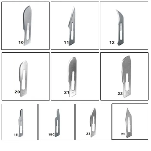 Universal disposable carbon steel stainless steel  sterile scalpel dental sterile surgical blade