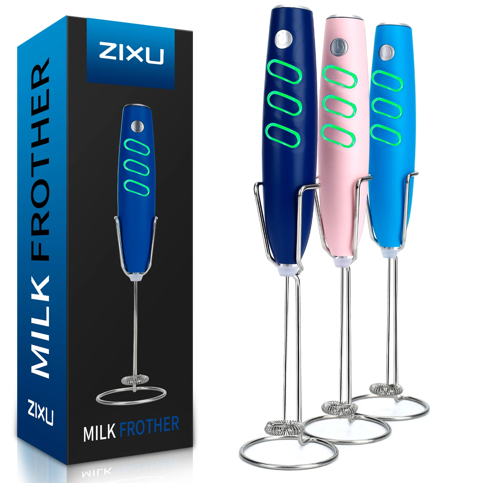 Milk Frother 3 Mode Electric Milk Frother Handheld,Foam Beater Milk Frother ,Battery Operated Mini Smoothie Blender For coffee