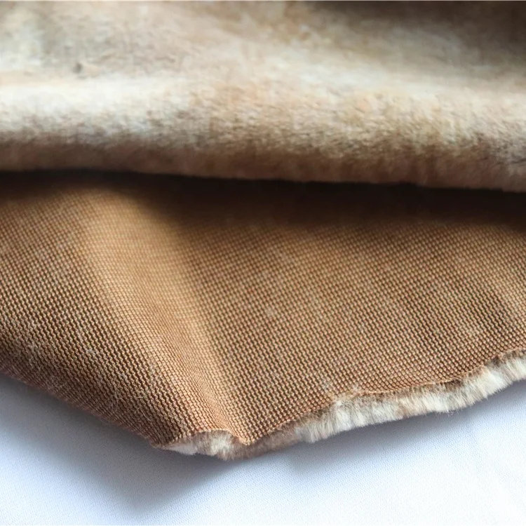 High Quality Fake Rabbit Ladies animal print faux fur fabrics for Women