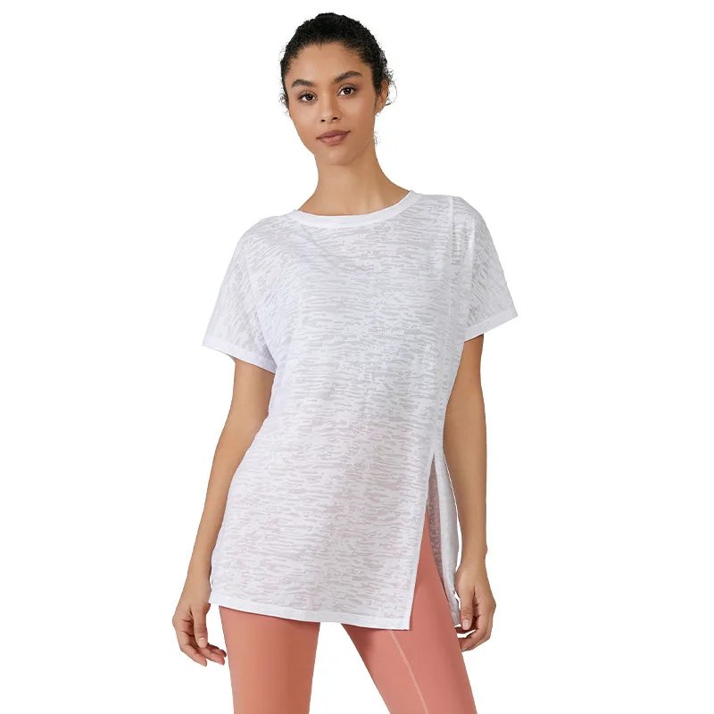 Spring And Summer Light Light Dry Short Sleeve T Shirt Women Yoga Clothing Top Sports Blouse Women Loose Fitness Clothing