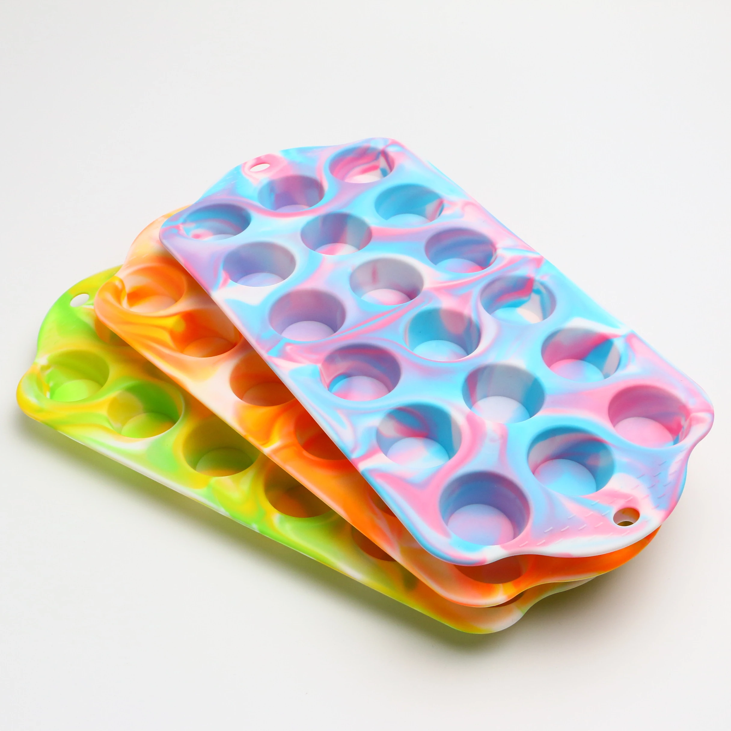 bakeware set Silicone Baking Tray Molds muffin pan Eco-friendly Multi-color combination candy chocolate cake tools mold