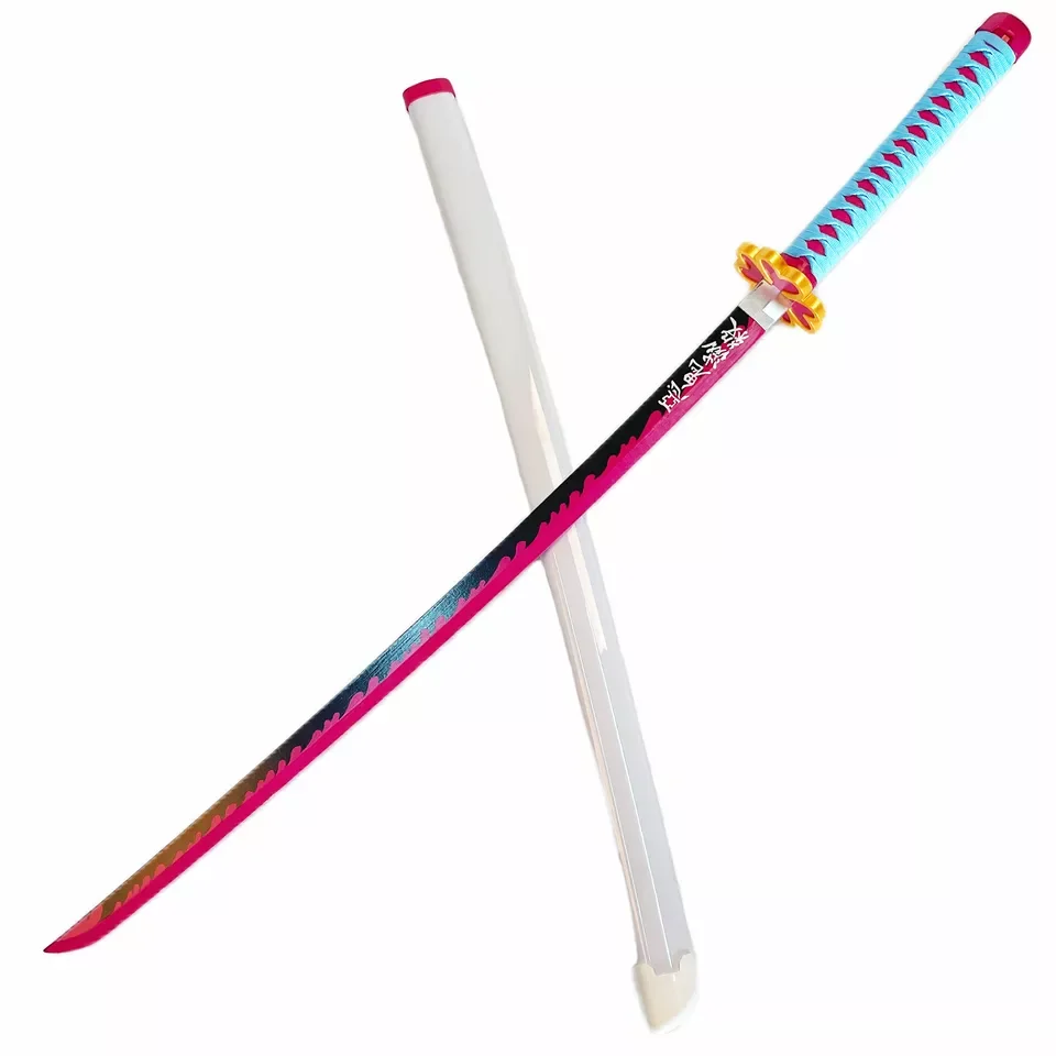 Kanroji Mitsuri  katana toys cosplay sword  Hot Selling  Wooden Katana Japanese Anime Demon Slayer Kimetsu  Cosplay Samurai Toy