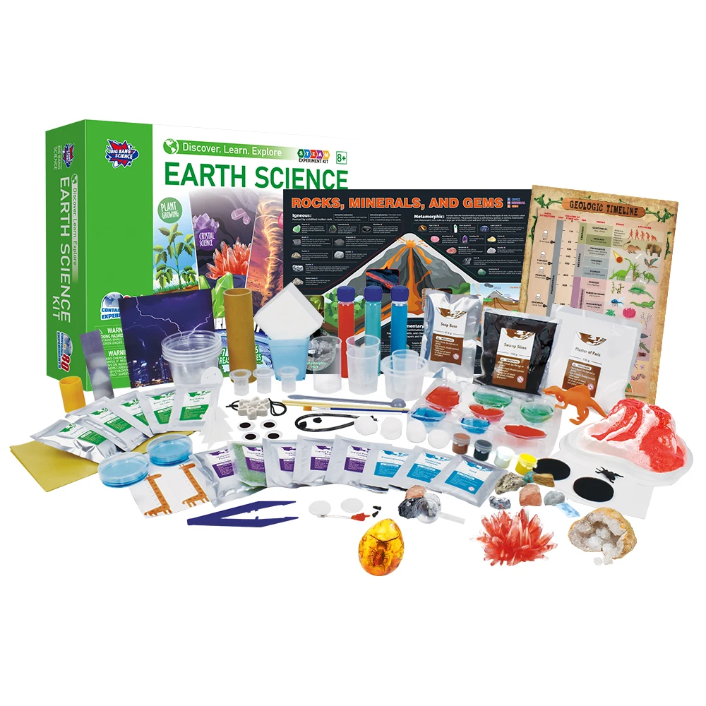 BIG BANG SCIENCE 80+ Lab Experiments DIY STEM Educational Learning Scientific Tools for 6 7 8 9 10 11 12 Years Old Boys & Girls