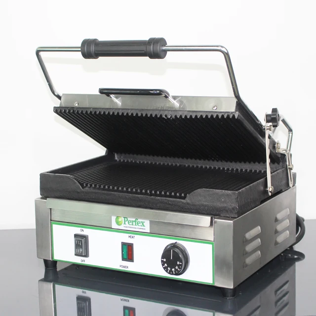 
PG-813 panini press grill Commercial double plates Cookie Press Machine Professional Electric Grill 