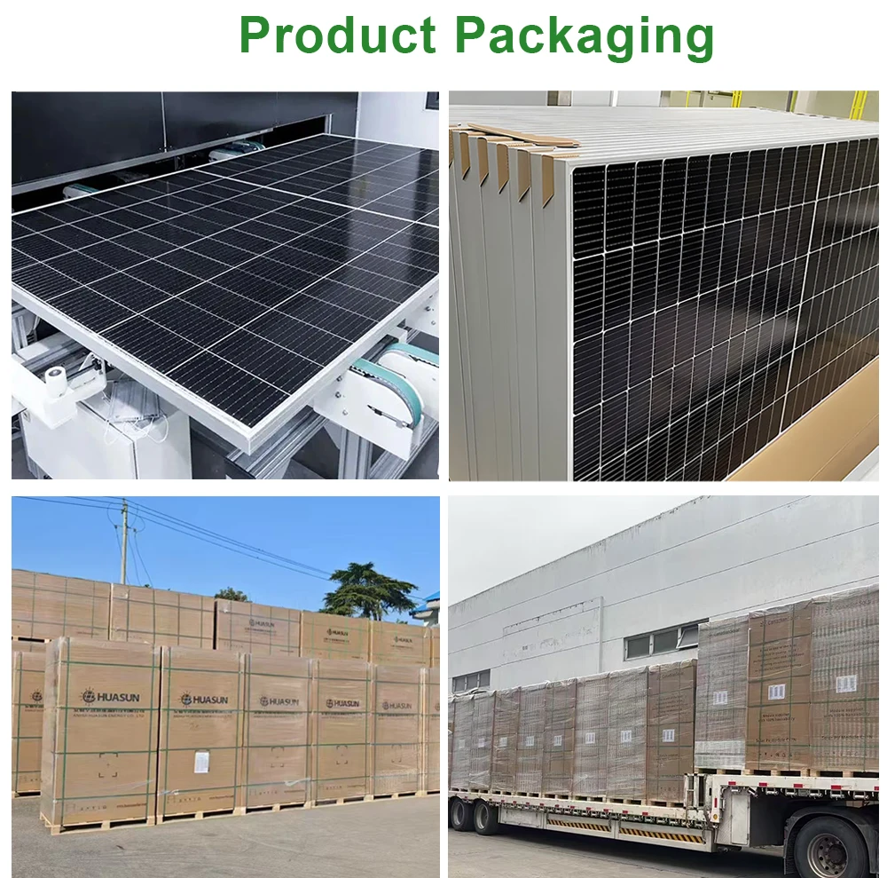 Monocrystalline Silicon 700w 710W 720w HUASUN High Efficiency Solar Panels PV Module N-Type GlassPERC Topcon Half Cell High