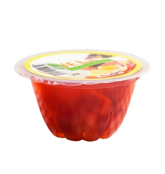 Fresh Taste Natural Product oem brand heavy syrup mix fruit cocktail dice gel jelly in cups