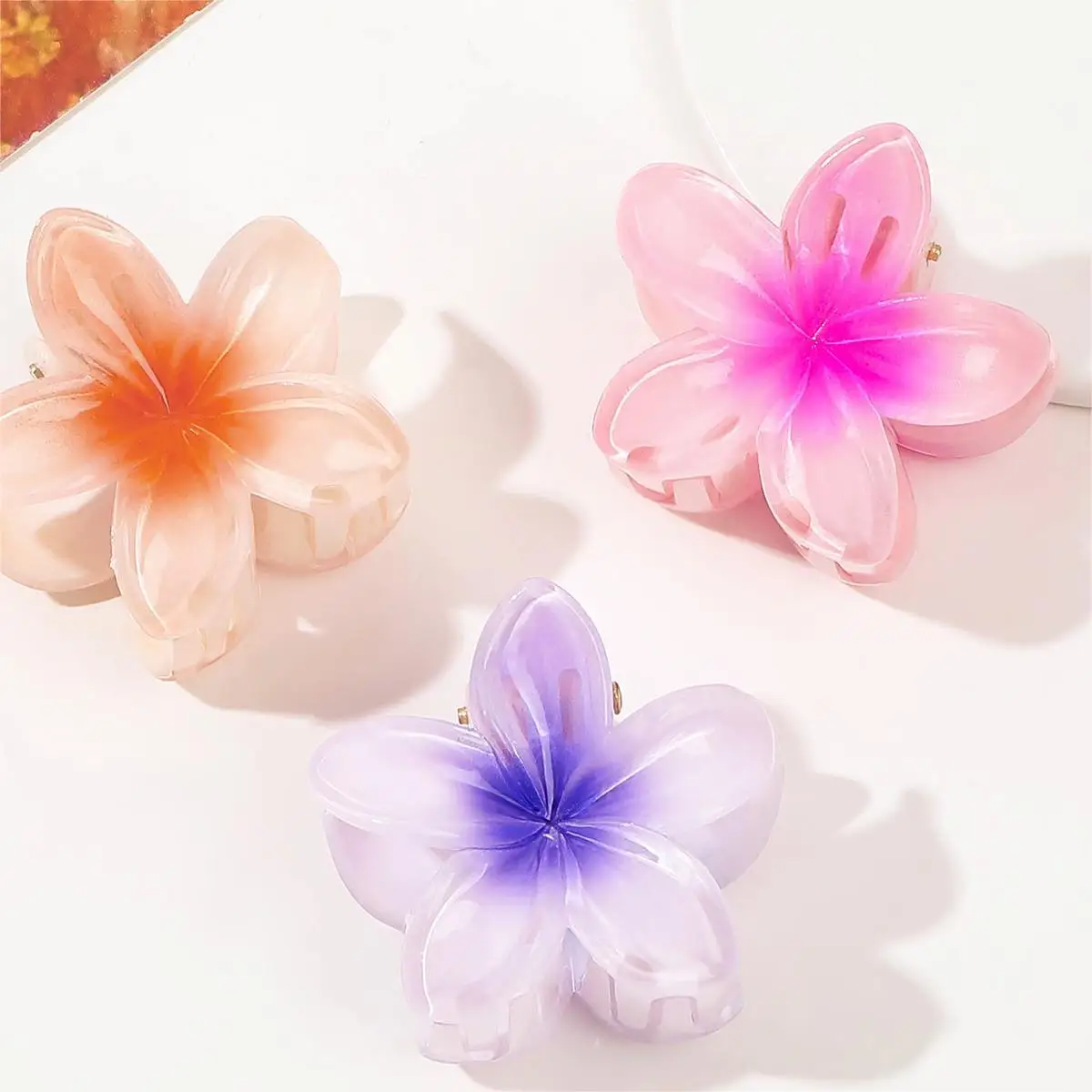 SongMay Flower 4cm Hair Claw Clip color Beauty Sweet PC girl & Woman Hair Accessories