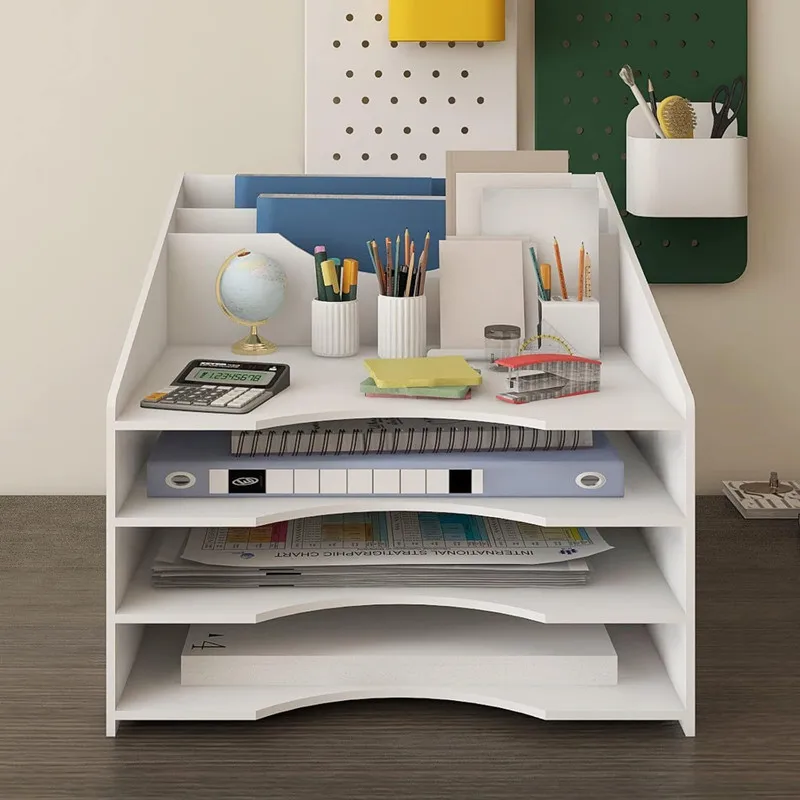 2024 PVC Plastic Shelf Storage Detachable Office Storage Shelves Executive Office Shelf